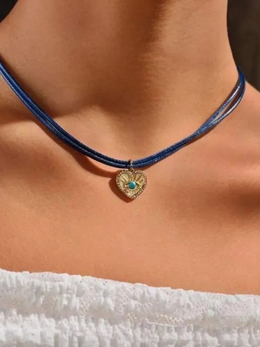 Boho Heart Necklace Q533